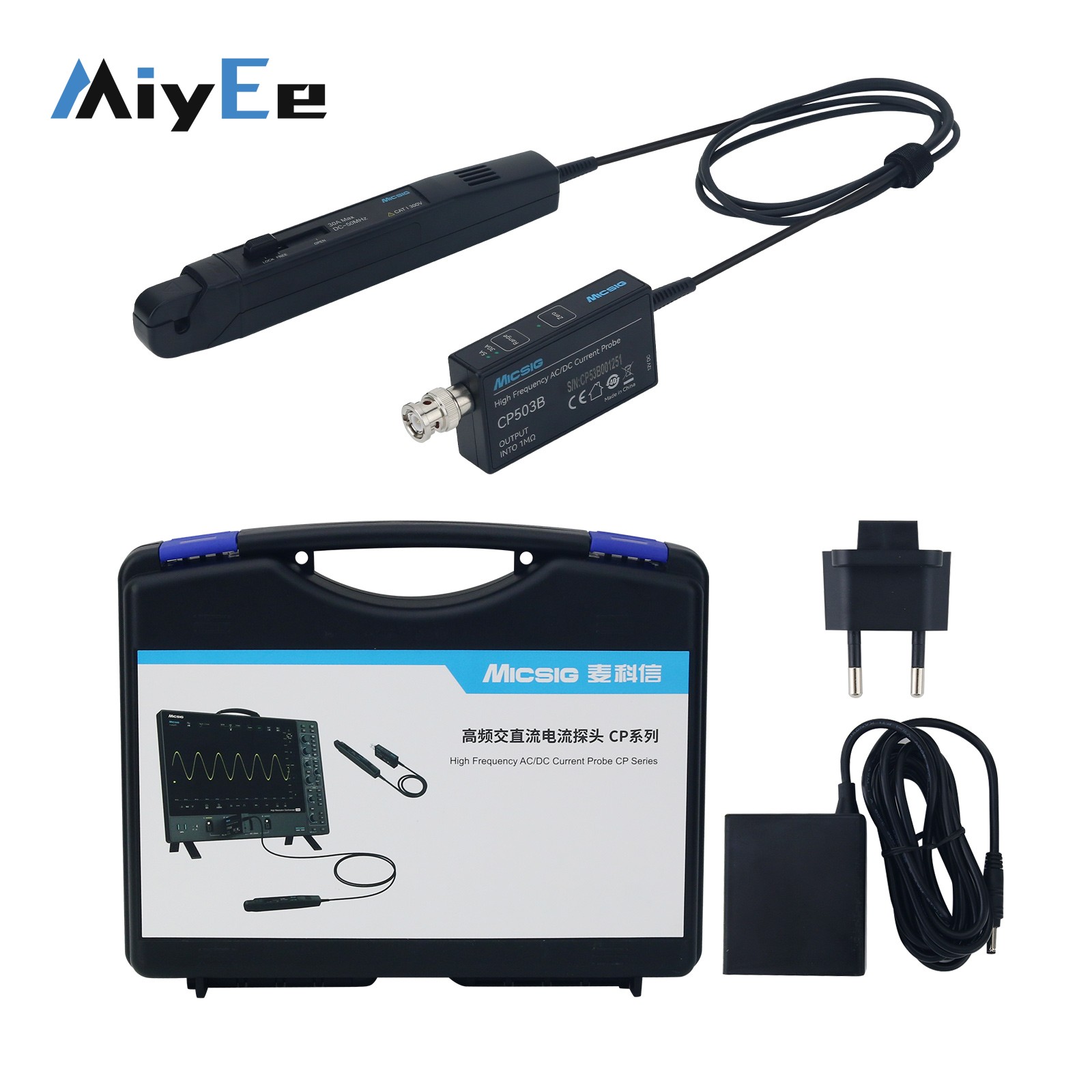 Micsig CP503B 50MHz 5A/30A Son - Current Probe Ac Dc 50Mhz Oscilloscope reseña y precio