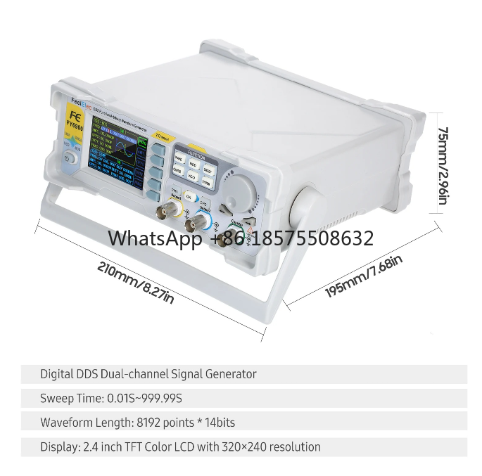 Generador de señal de función  - Dual Channel Arbitrary Waveform Function Generator 60Mhz reseña y precio